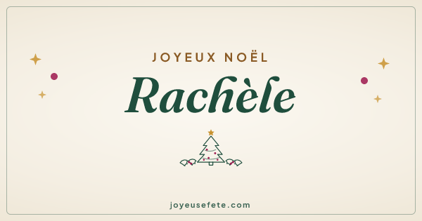 Image « Joyeux Noël Rachèle » au format large