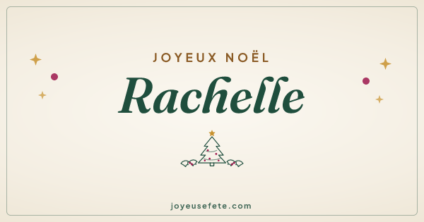 Image « Joyeux Noël Rachelle » au format large