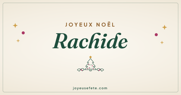 Image « Joyeux Noël Rachide » au format large