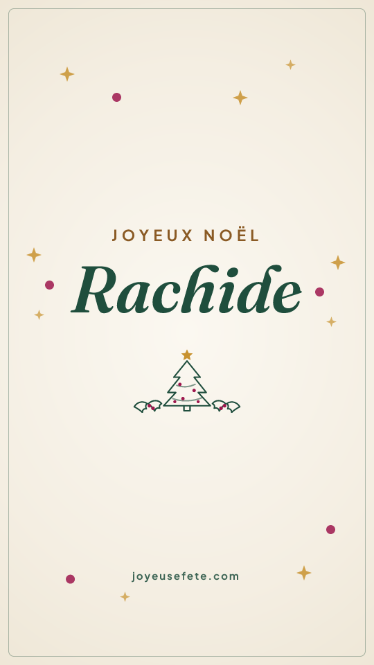 Image « Joyeux Noël Rachide » au format story
