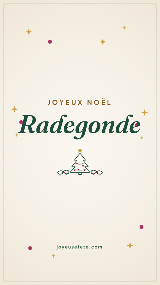 Image « Joyeux Noël Radegonde » au format story