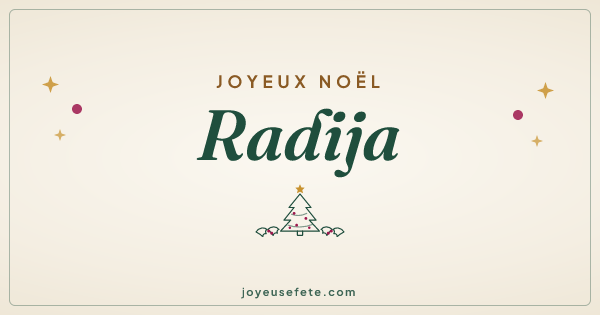 Image « Joyeux Noël Radija » au format large