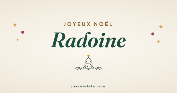 Image « Joyeux Noël Radoine » au format large