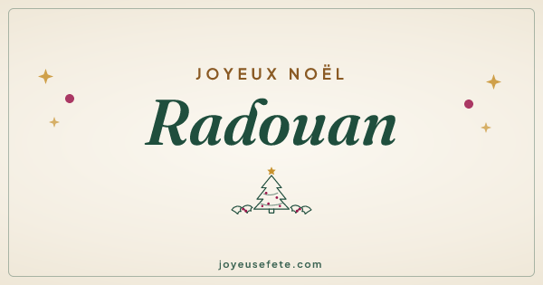 Image « Joyeux Noël Radouan » au format large