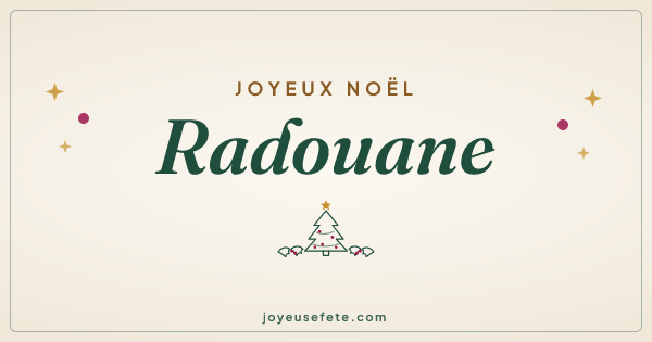 Image « Joyeux Noël Radouane » au format large