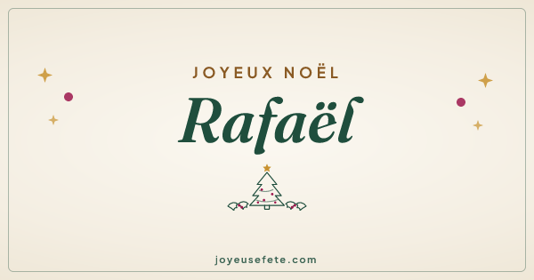 Image « Joyeux Noël Rafaël » au format large