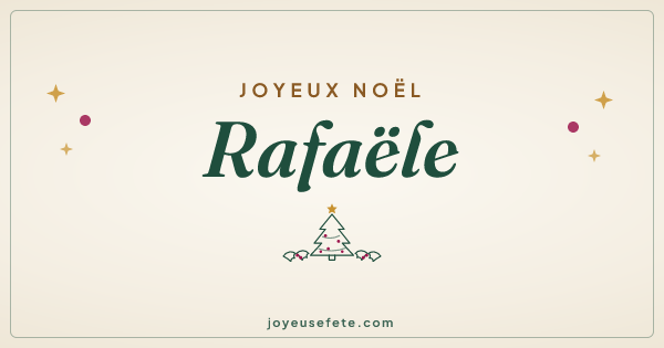 Image « Joyeux Noël Rafaële » au format large