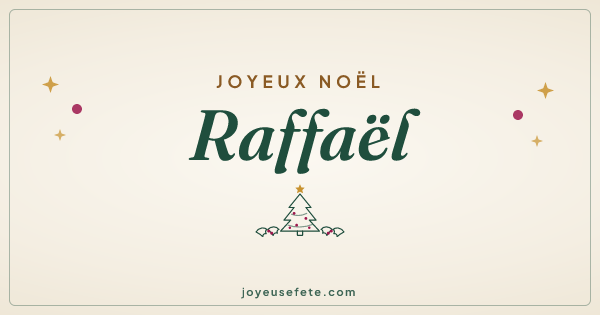 Image « Joyeux Noël Raffaël » au format large