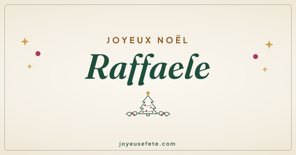 Image « Joyeux Noël Raffaele » au format large