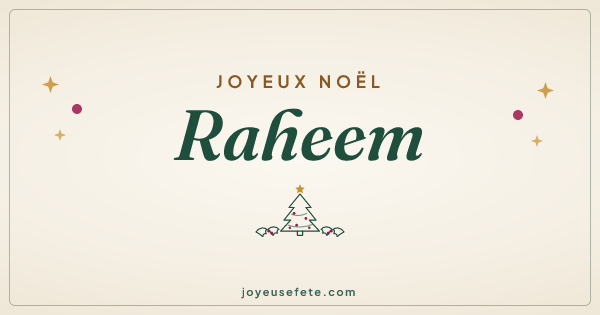 Image « Joyeux Noël Raheem » au format large