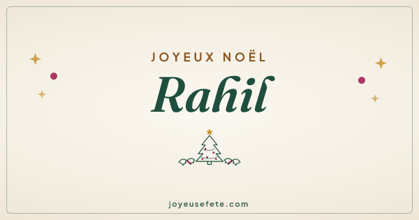 Image « Joyeux Noël Rahil » au format large