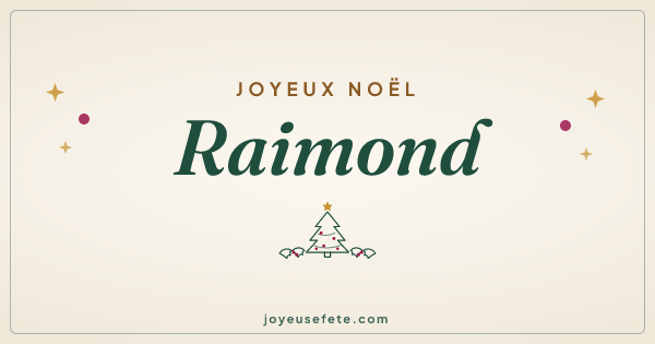Image « Joyeux Noël Raimond » au format large