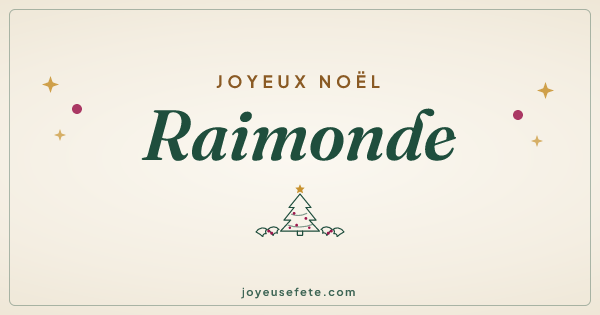 Image « Joyeux Noël Raimonde » au format large