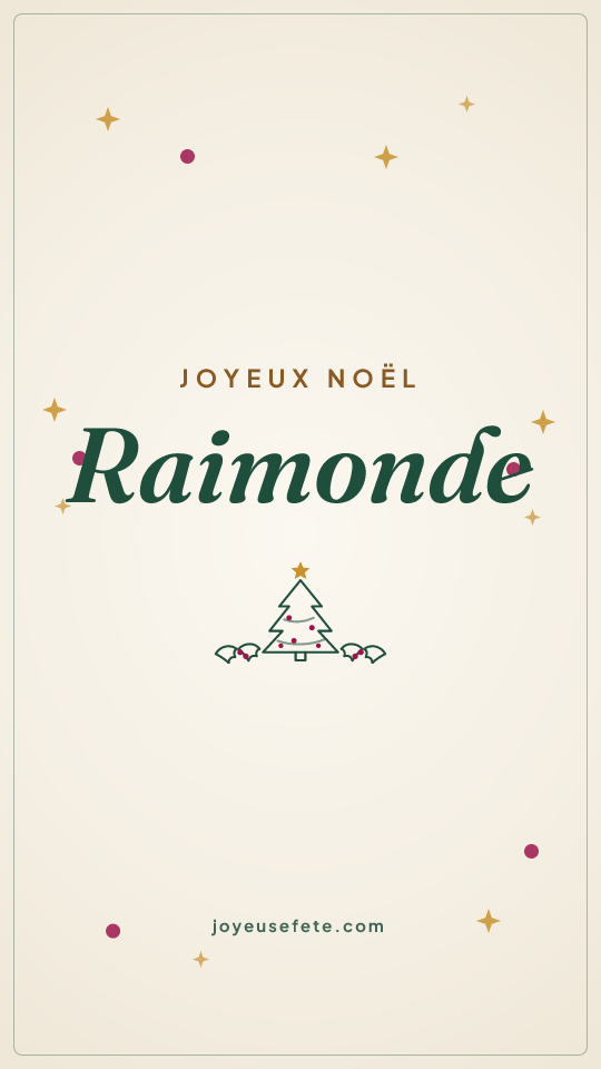 Image « Joyeux Noël Raimonde » au format story
