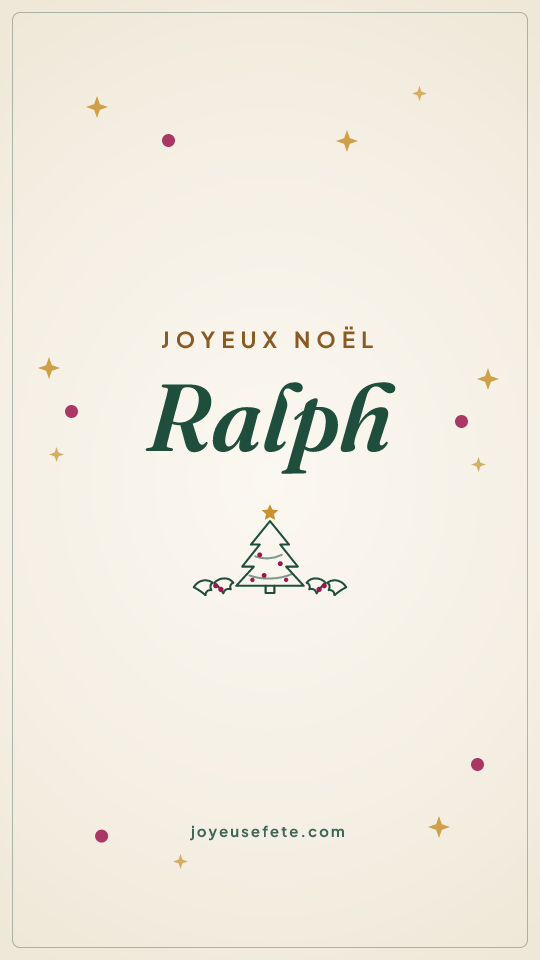 Image « Joyeux Noël Ralph » au format story