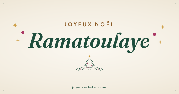 Image « Joyeux Noël Ramatoulaye » au format large