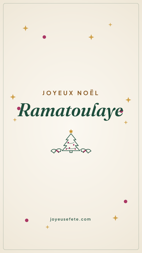 Image « Joyeux Noël Ramatoulaye » au format story
