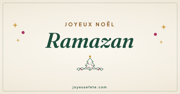 Image « Joyeux Noël Ramazan » au format large
