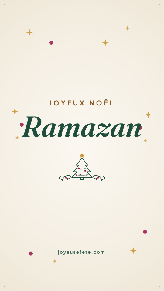Image « Joyeux Noël Ramazan » au format story