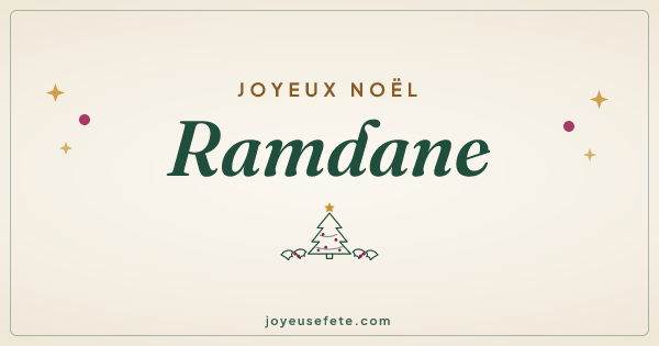 Image « Joyeux Noël Ramdane » au format large