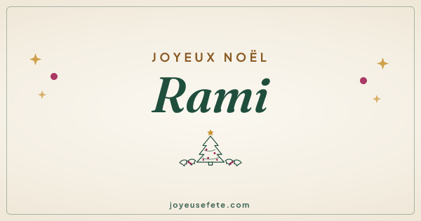 Image « Joyeux Noël Rami » au format large
