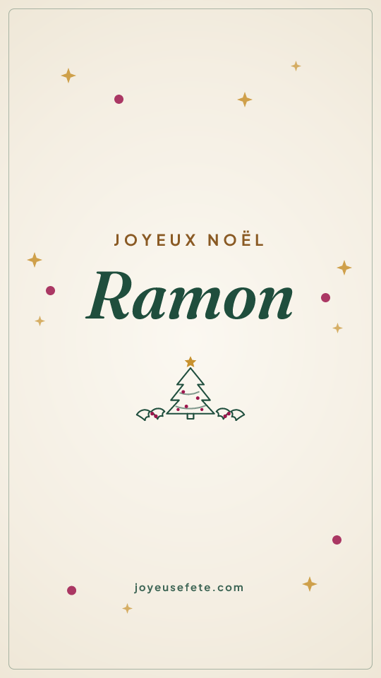 Image « Joyeux Noël Ramon » au format story