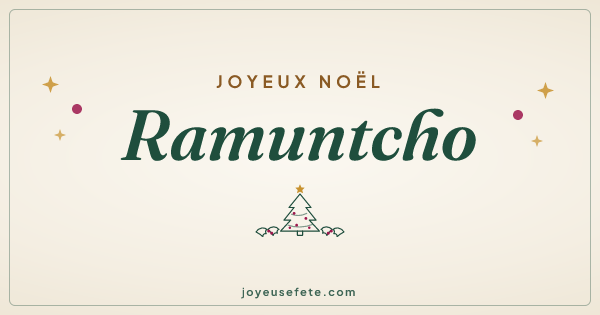 Image « Joyeux Noël Ramuntcho » au format large