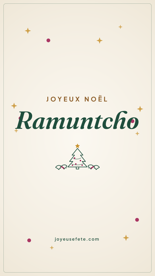Image « Joyeux Noël Ramuntcho » au format story