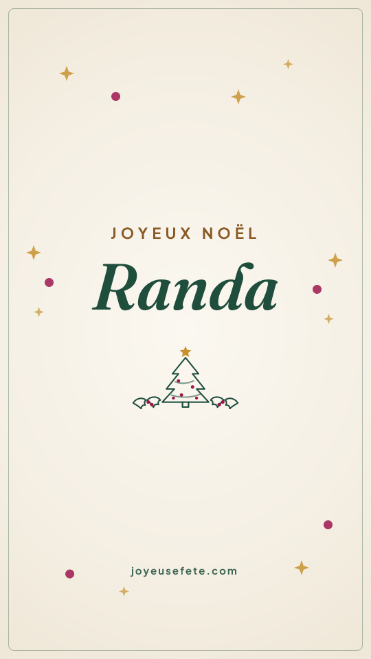 Image « Joyeux Noël Randa » au format story
