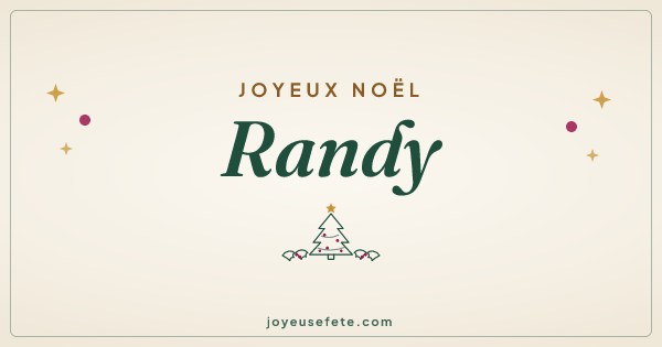Image « Joyeux Noël Randy » au format large