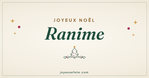 Image « Joyeux Noël Ranime » au format large
