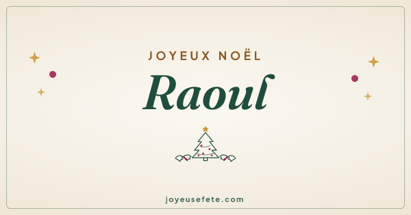 Image « Joyeux Noël Raoul » au format large