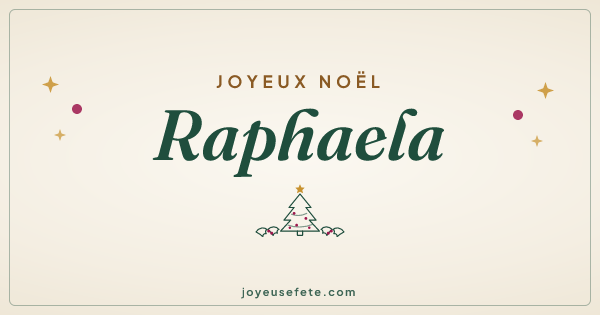 Image « Joyeux Noël Raphaela » au format large