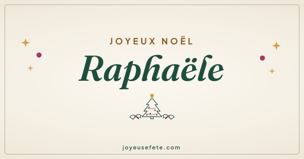 Image « Joyeux Noël Raphaële » au format large