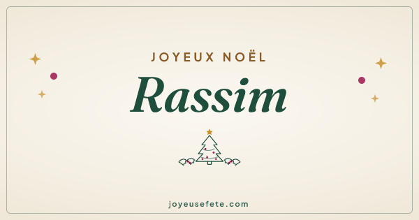 Image « Joyeux Noël Rassim » au format large