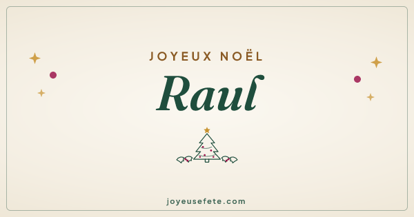 Image « Joyeux Noël Raul » au format large