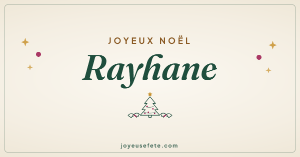 Image « Joyeux Noël Rayhane » au format large