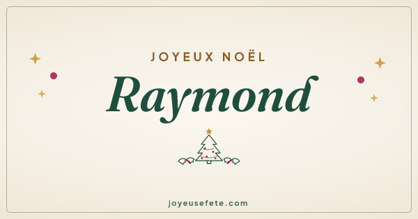 Image « Joyeux Noël Raymond » au format large