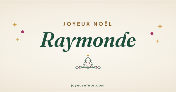 Image « Joyeux Noël Raymonde » au format large