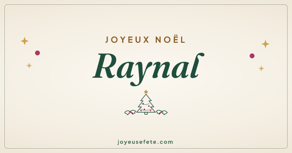 Image « Joyeux Noël Raynal » au format large