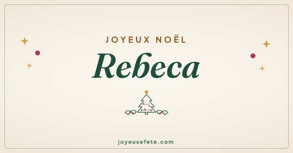 Image « Joyeux Noël Rebeca » au format large