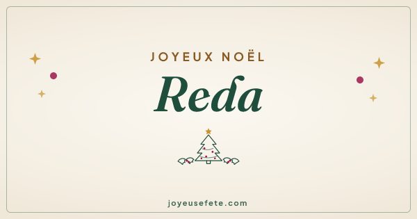 Image « Joyeux Noël Reda » au format large