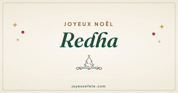 Image « Joyeux Noël Redha » au format large