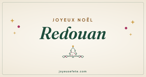 Image « Joyeux Noël Redouan » au format large