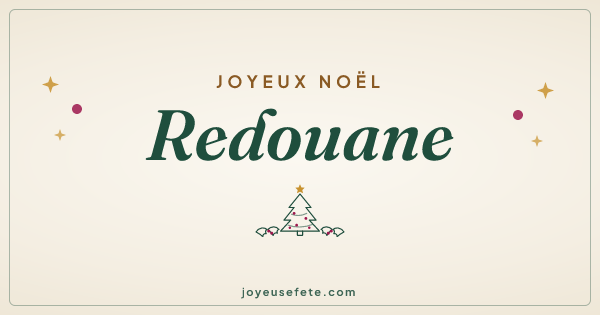 Image « Joyeux Noël Redouane » au format large