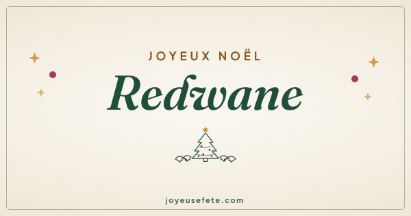 Image « Joyeux Noël Redwane » au format large