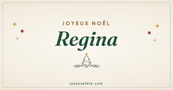 Image « Joyeux Noël Regina » au format large