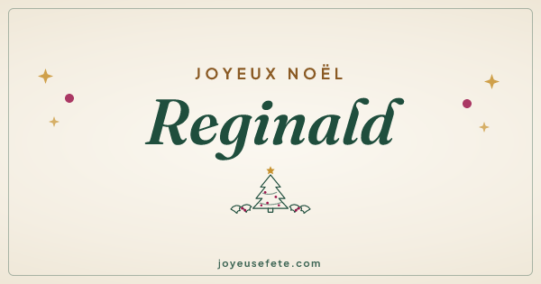 Image « Joyeux Noël Reginald » au format large