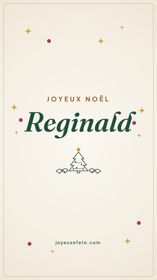 Image « Joyeux Noël Reginald » au format story
