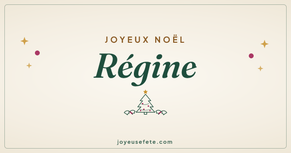 Image « Joyeux Noël Régine » au format large